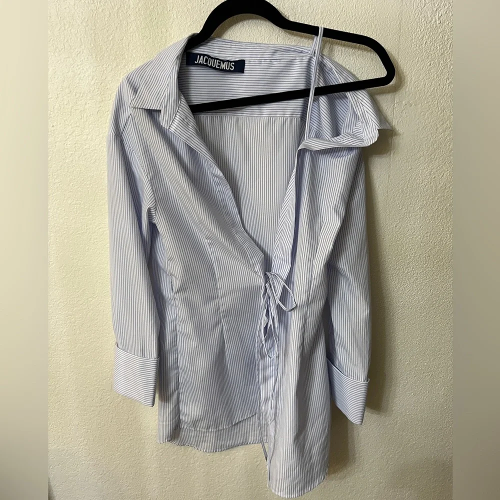 Brand new never worn Jacquemus blouse off-shoulder shirt - Picture 6 of 8